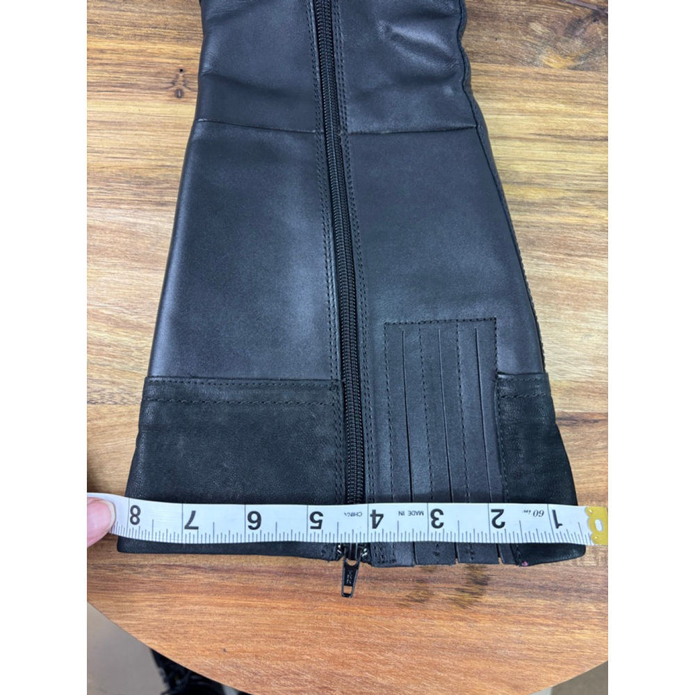 Women's Clarks Black Leather Knee-High Boots Size 9 - Picture 13 of 13